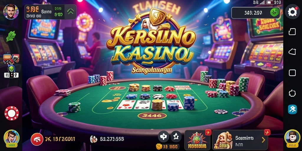 Screenshot yang menunjukkan aksi seru dalam permainan Kasino 3446.