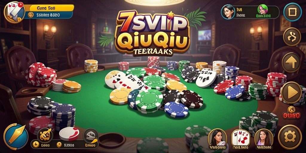 Tampilan gameplay QiuQiu yang seru di 7SVIP.