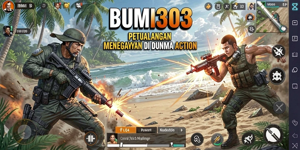 Gameplay seru BUMI303 dengan aksi penuh adrenalin.