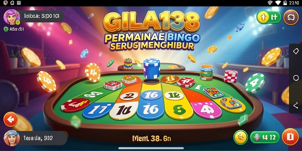 Gameplay seru Bingo di GILA138 dengan desain menarik.