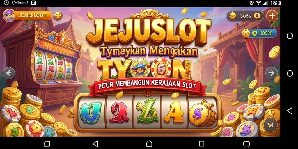 Tampilan gameplay menampilkan keseruan membangun kerajaan mesin slot.