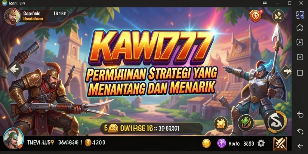 Tampilan gameplay KAWI777 yang menegangkan dan strategis.