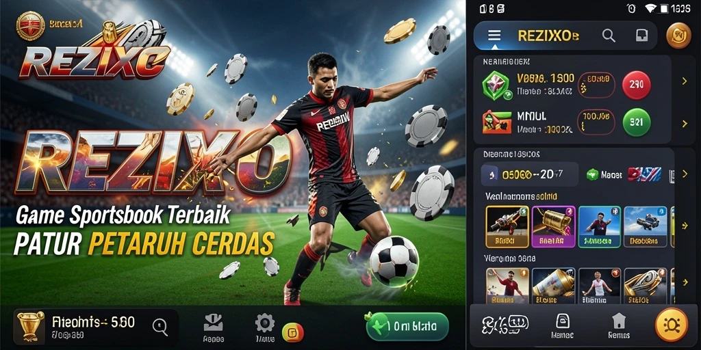 Tampilan gameplay REZIXO yang menarik dan penuh warna.