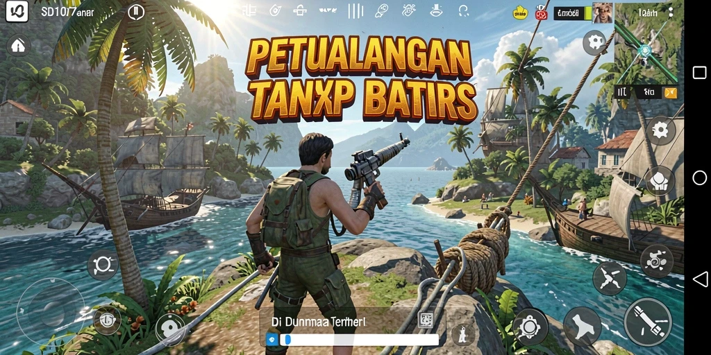 Tampilan gameplay menakjubkan dalam dunia terbuka SD107.
